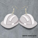 Hard Hats Dangle Earrings (asst. colors)