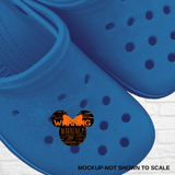 Shoe Charms-WARNING MOUSE HEAD