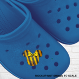 Shoe Charms-CAUTION LINES MOUSE HEAD