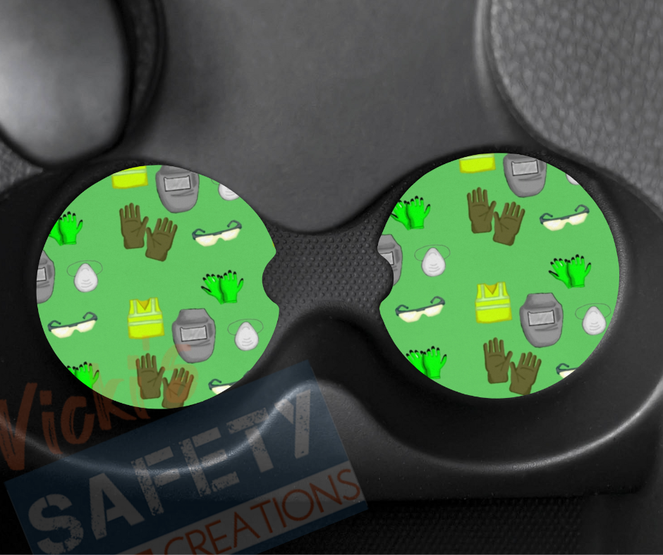 Neoprene Car Coasters (set of 2)-PPE Pattern