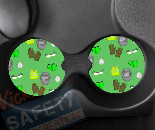 Neoprene Car Coasters (set of 2)-PPE Pattern