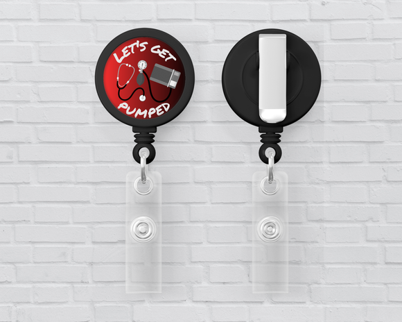 Basic Badge Reels - Let's Get Pumped