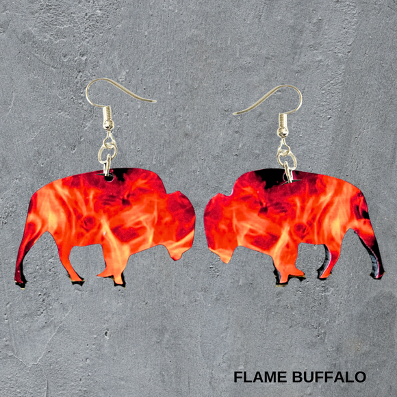 Flame Buffalo Dangles