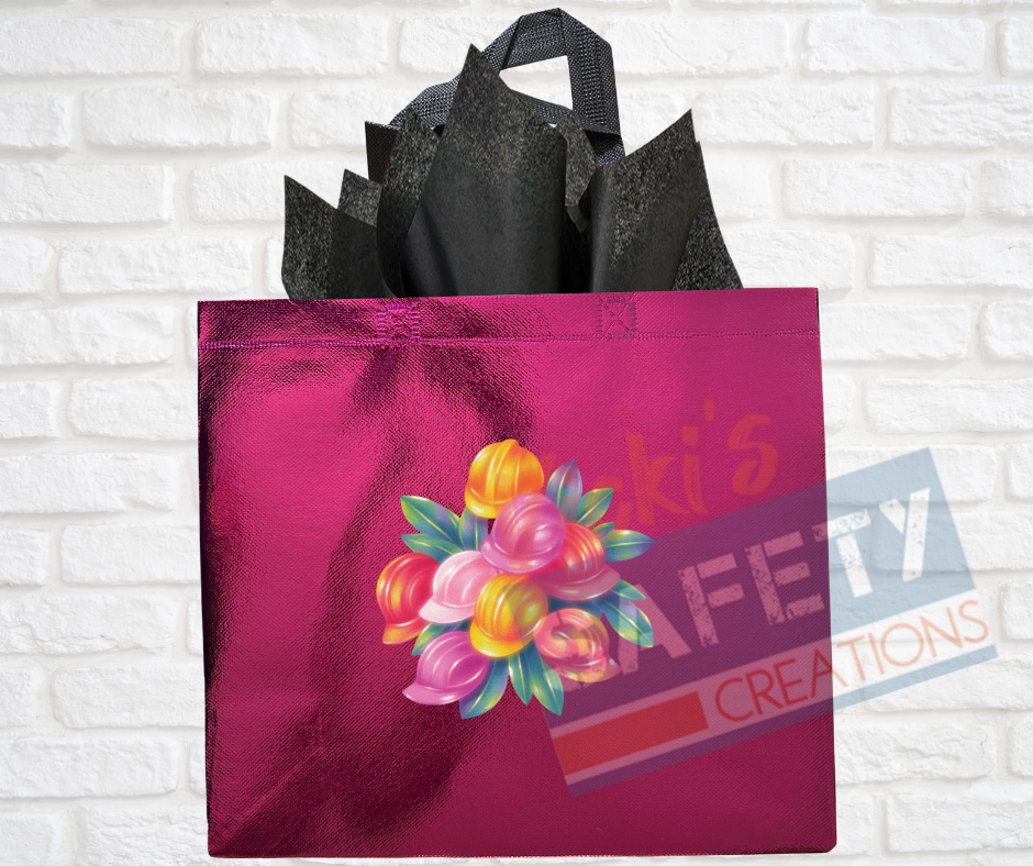 Gift Bags (Asst. Colors & Sizes)-Hard Hat Bouquet