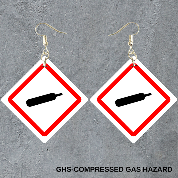 GHS Compressed gas Hazard Dangles