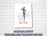 8x12 Aluminum Sign-Yes I Can Collection (Asst. Designs)