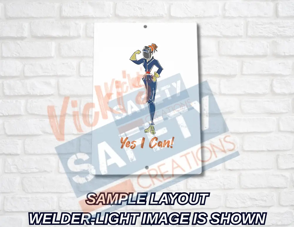 8x12 Aluminum Sign-Yes I Can Collection (Asst. Designs) Wall Decor