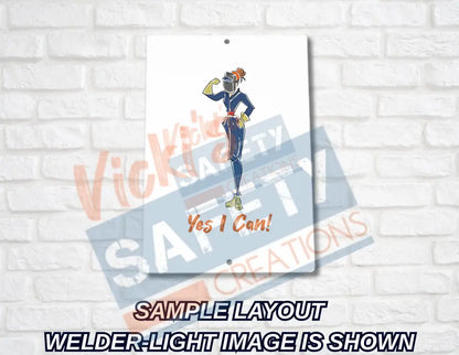 8x12 Aluminum Sign-Yes I Can Collection (Asst. Designs) Wall Decor