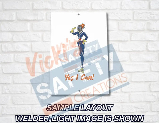 8x12 Aluminum Sign-Yes I Can Collection (Asst. Designs) Wall Decor