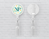 Basic Badge Reels - Daisies (asst. medical titles)