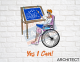 8x12 Aluminum Sign-Yes I Can Collection (Asst. Designs)