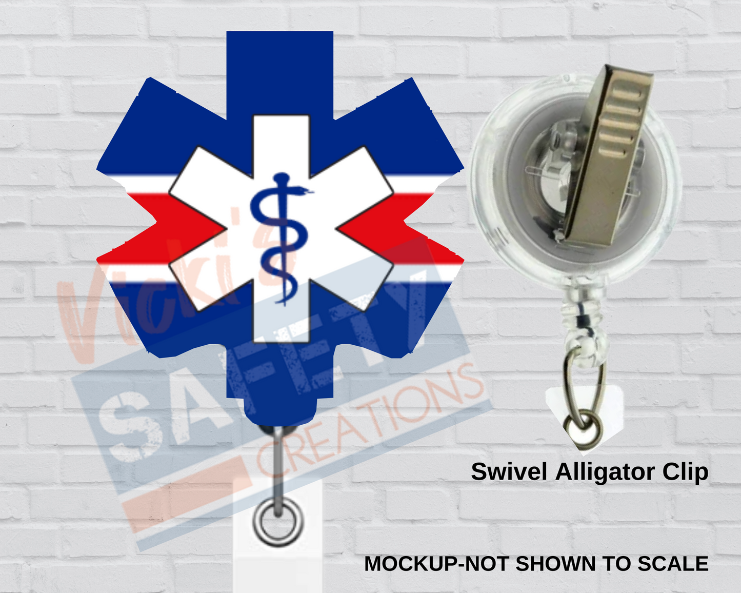 Di-cut Badge Reels-Buffalo Bills Helmet Inspired Star of Life