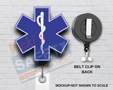 Di-cut Badge Reels-Hard Hat-Star of Life