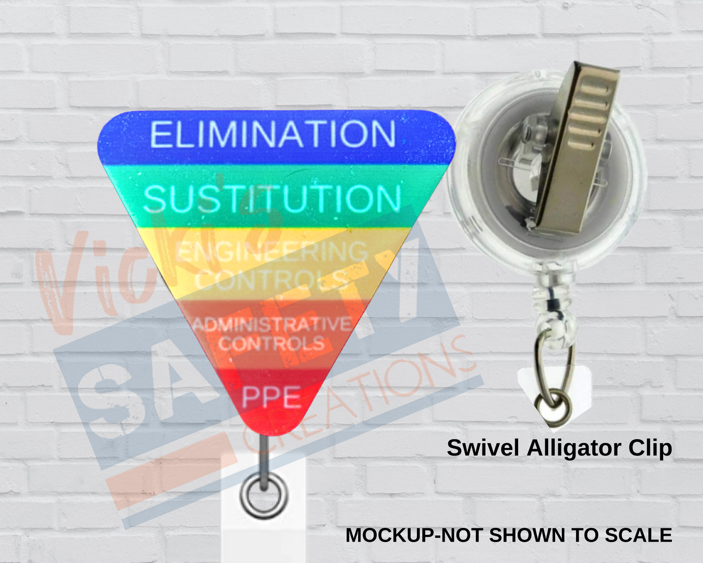 Di-cut Badge Reels-Hierarchy of Controls