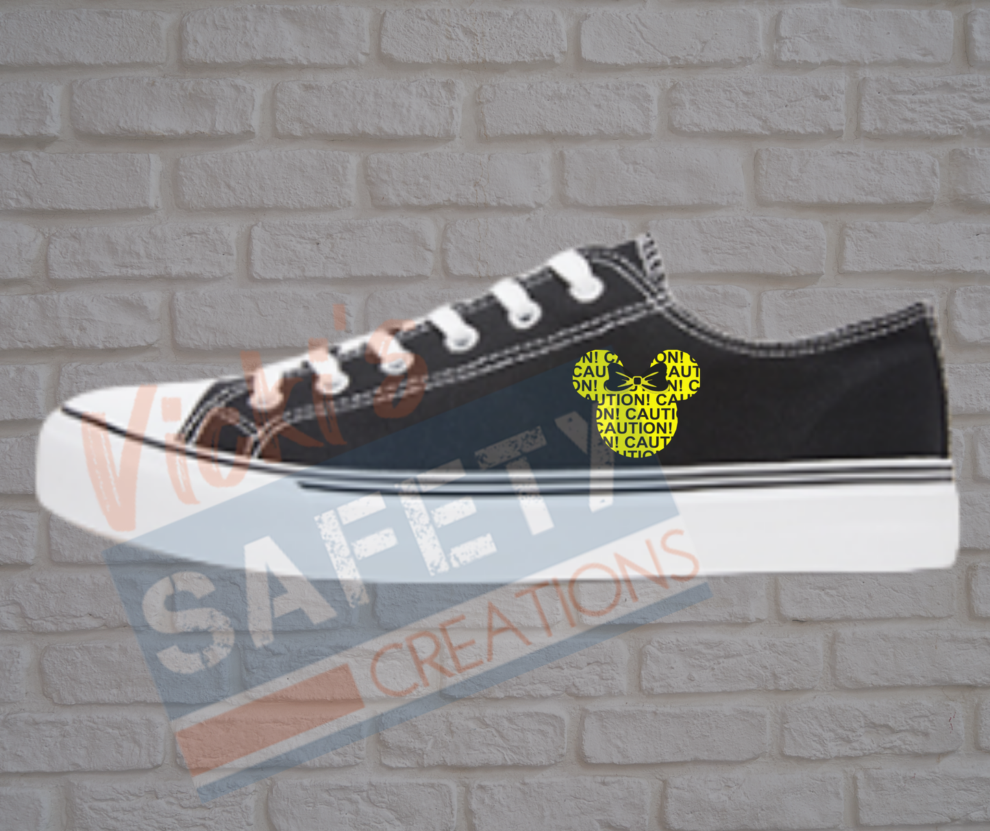 Low-top Canvas Shoes - CAUTION Mouse