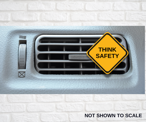 Car Vent Clip - Think Safety Sign