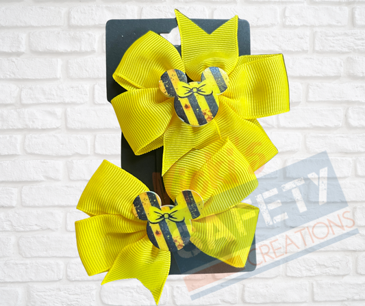 Hair bows-Safety Mouse (asst. colors)