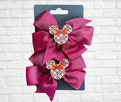 Hair bows-Safety Mouse (asst. colors)