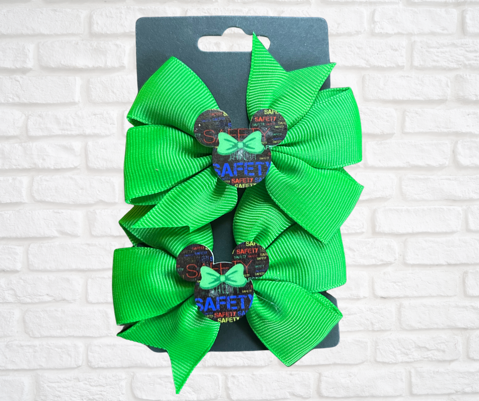 Hair bows-Safety Mouse (asst. colors)