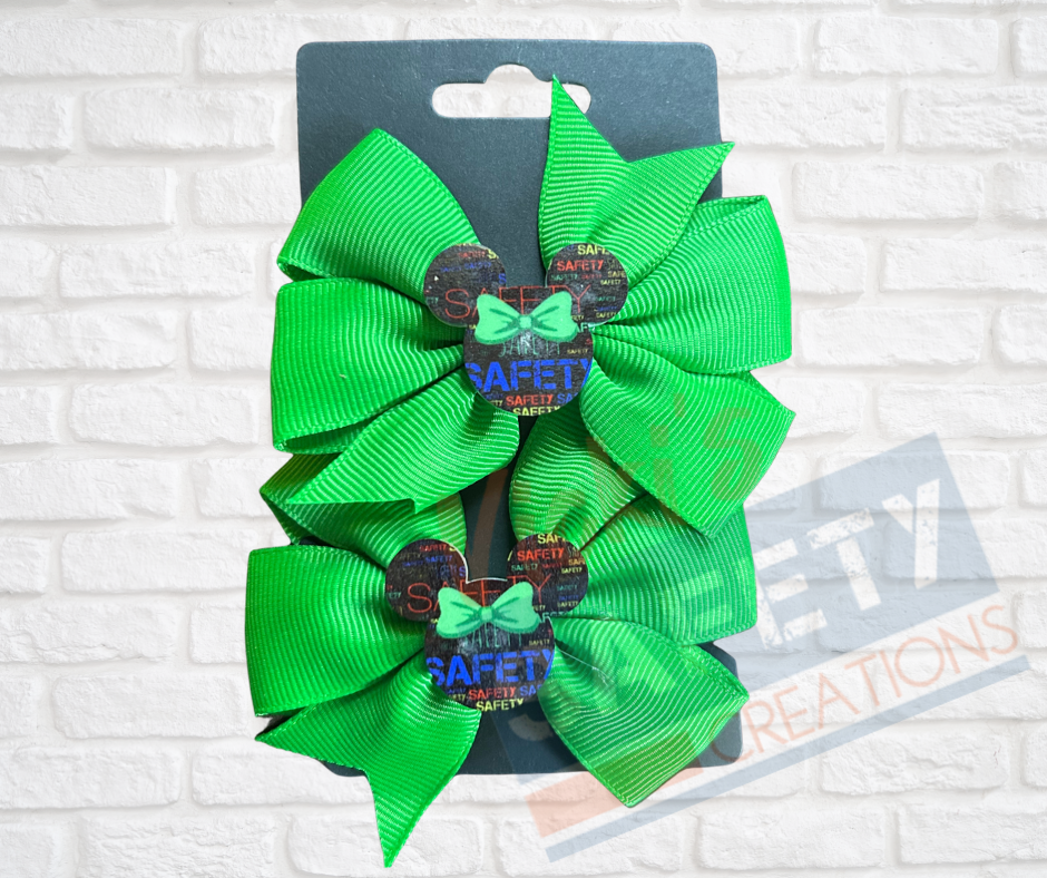 Hair bows-Safety Mouse (asst. colors)