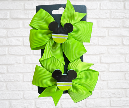 Hair bows-Safety Mouse (asst. colors)