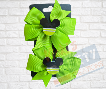 Hair bows-Safety Mouse (asst. colors)
