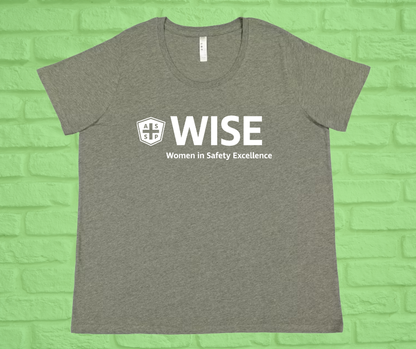 Women's Curvy Fine Jersey T-Shirt (Crew or V-Neck)-WISE