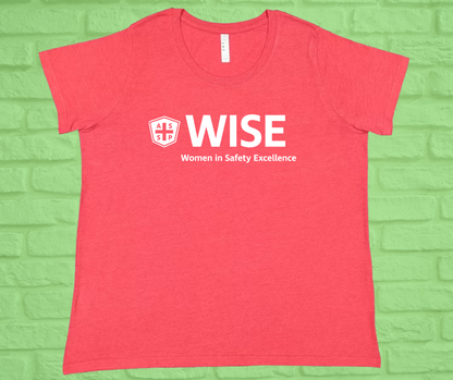 Women's Curvy Fine Jersey T-Shirt (Crew or V-Neck)-WISE