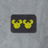 Stud Earrings - CAUTION mouse head