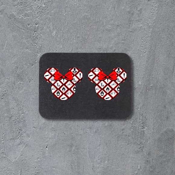 Stud Earrings - GHS mouse head