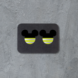 Stud Earrings - Hi-vis mouse head