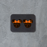 Stud Earrings - WARNING mouse head