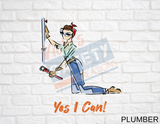 8x12 Aluminum Sign-Yes I Can Collection (Asst. Designs)