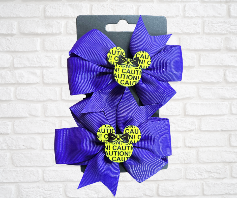 Hair bows-Safety Mouse (asst. colors)