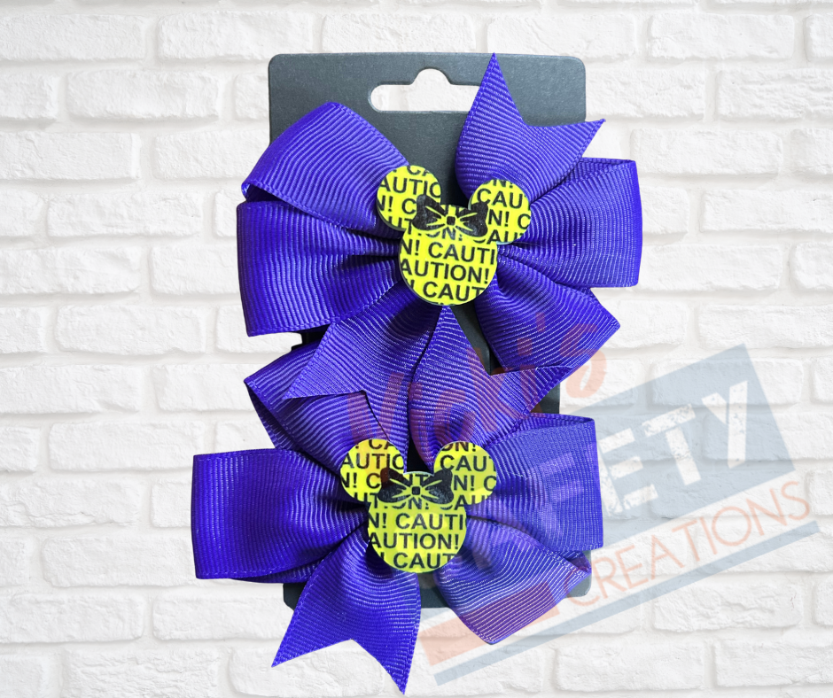 Hair bows-Safety Mouse (asst. colors)
