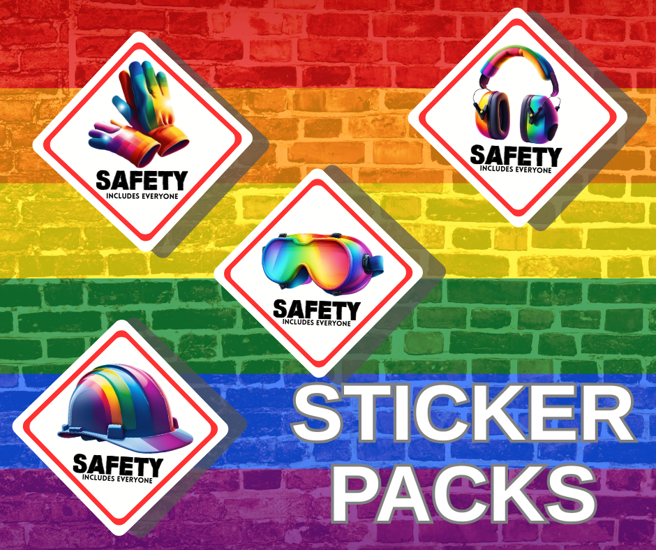Stickers - Safety Includes Everyone 4 pack