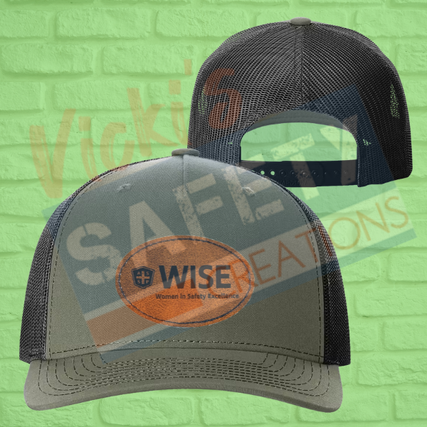 Leather Patch Retro Trucker Cap-WISE