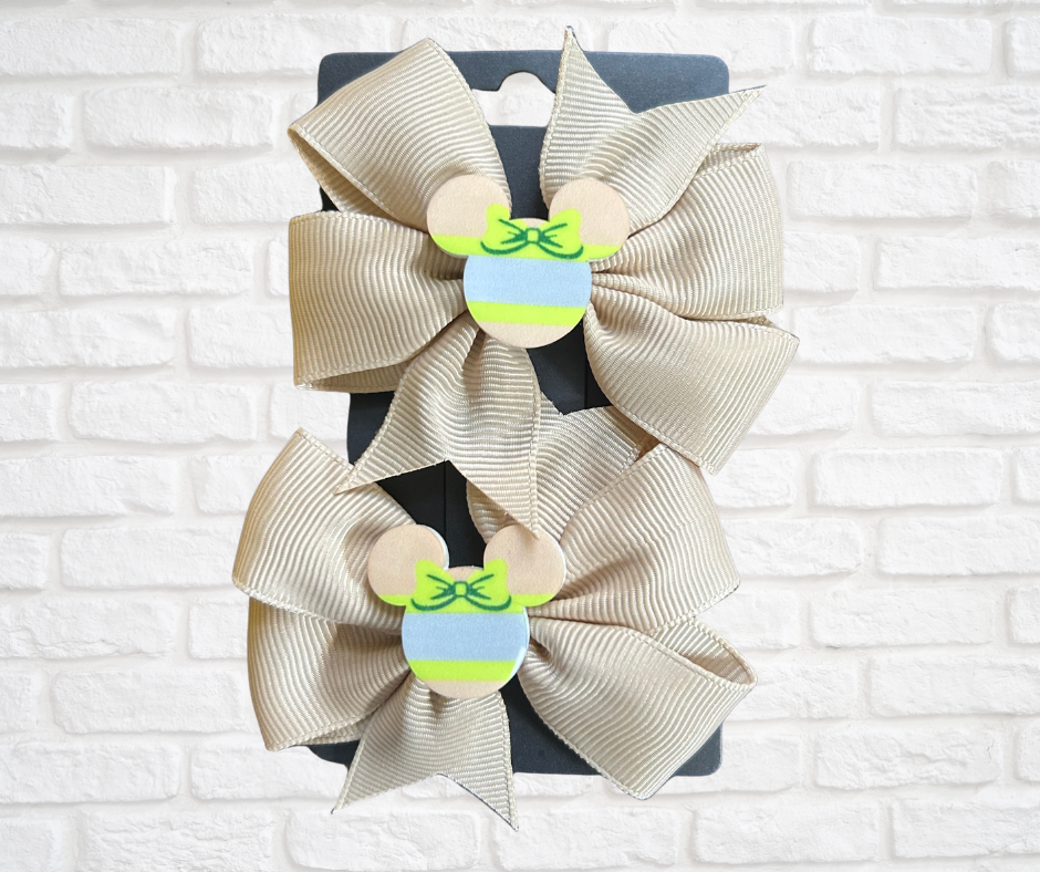Hair bows-Safety Mouse (asst. colors)