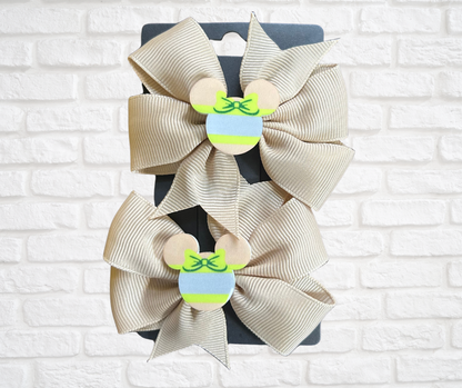 Hair bows-Safety Mouse (asst. colors)