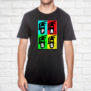 Retro P.A.S.S. Fire Extinguishers (ASST. SHIRT STYLES)