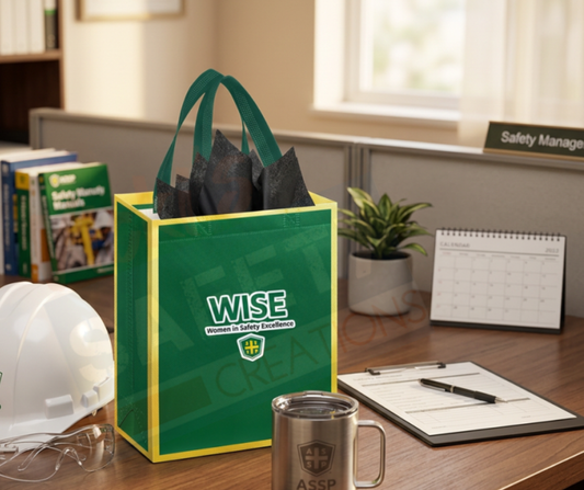 Reusable Gift Bag & Tissue set (Asst. Sizes)-WISE