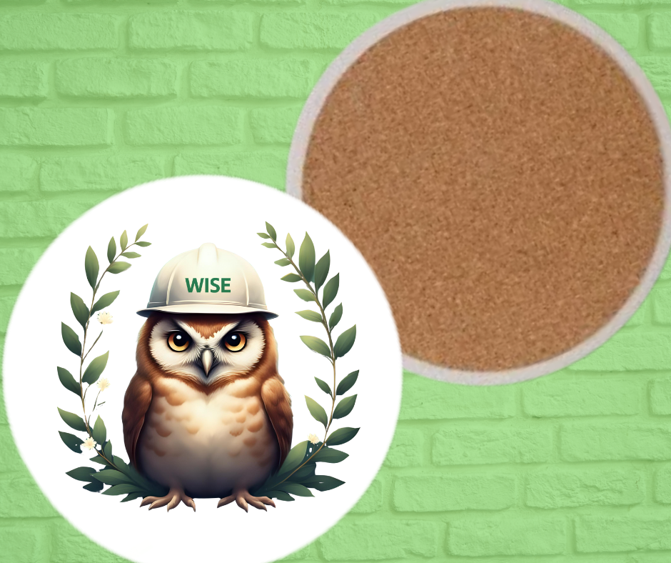 Ceramic Coasters - WISE (ASST  DESIGNS)