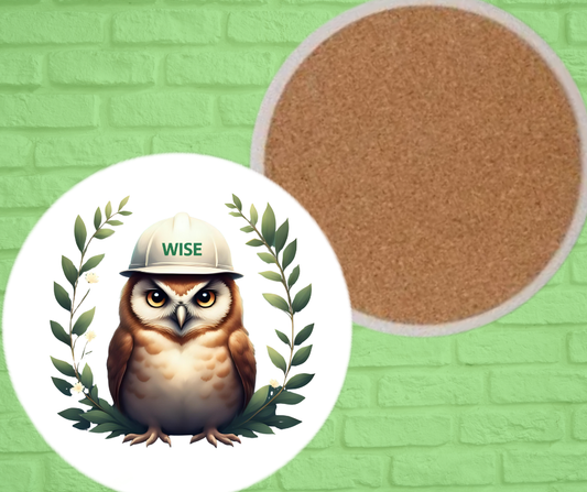 Ceramic Coasters - WISE (ASST  DESIGNS)
