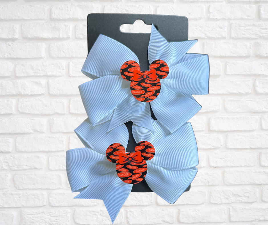Hair bows-Safety Mouse (asst. colors)