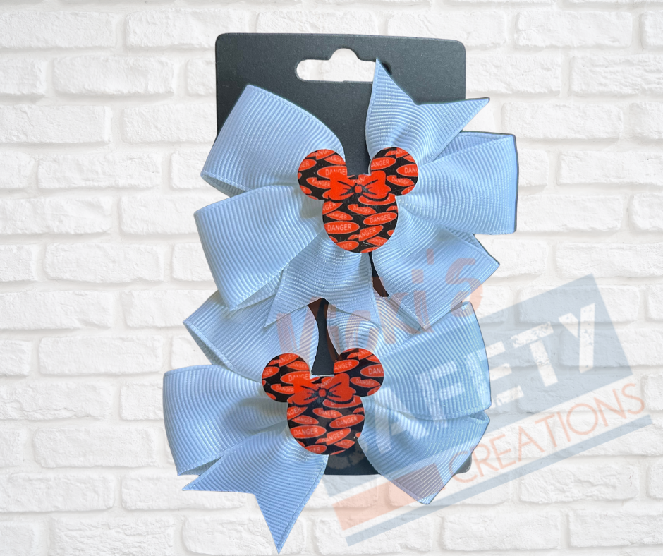 Hair bows-Safety Mouse (asst. colors)