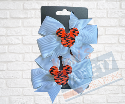Hair bows-Safety Mouse (asst. colors)