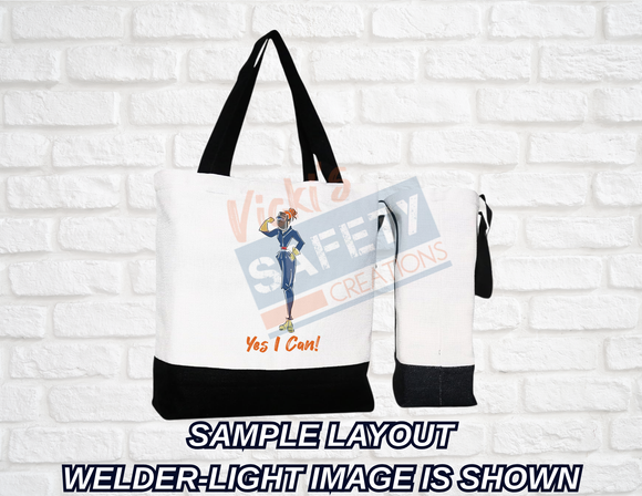 Large Basic Tote-Yes I Can Collection (Asst. Designs)