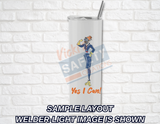 20OZ. STAINLESS STEEL TUMBLER WITH STRAW -Yes I Can Collection