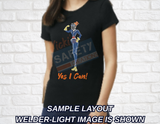 Ladies Cotton T-Shirt-Yes I Can Collection (Asst. Colors & Designs)