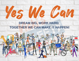 8x12 Aluminum Sign-Yes I Can Collection (Asst. Designs)